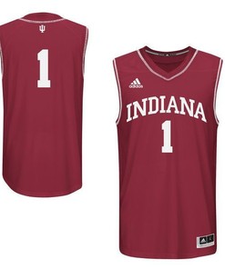 Indiana Hoosiers #1 Crimson Basketball Jersey
