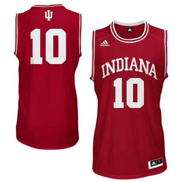 Indiana Hoosiers #10 Crimson Basketball Jersey