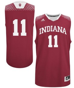 Indiana Hoosiers #11 Cream Basketball Jersey