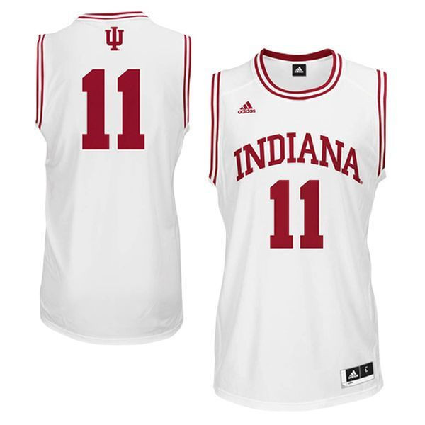 Indiana Hoosiers #11 White Basketball Jersey