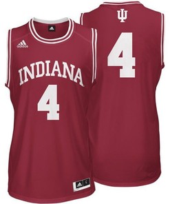 Indiana Hoosiers #4 Crimson Basketball Jersey