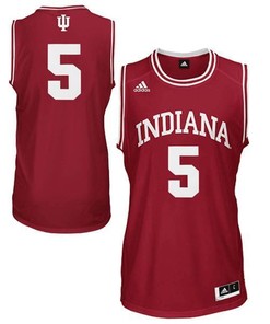 Indiana Hoosiers #5 Crimson Basketball Jersey
