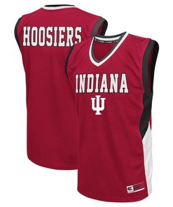 Indiana Hoosiers Crimson Colosseum Fadeaway Basketball Jersey