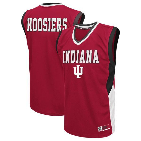 Indiana Hoosiers Crimson Colosseum Fadeaway Basketball Jersey