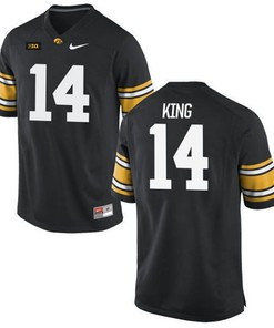 Iowa Hawkeyes #14 Desmond King Black Football Jersey