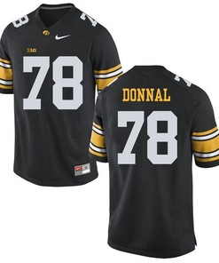 Iowa Hawkeyes Black Andrew Donnal Player Football Jersey