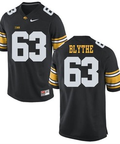 Iowa Hawkeyes Black Austin Blythe Player Football Jersey