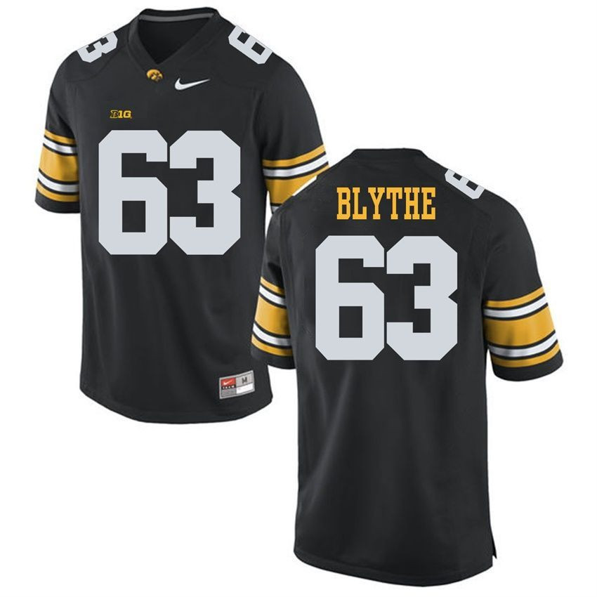 Iowa Hawkeyes Black Austin Blythe Player Football Jersey