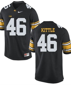 Iowa Hawkeyes Black George Kittle Player Football Jersey