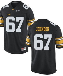 Iowa Hawkeyes Black Jaleel Johnson Player Football Jersey