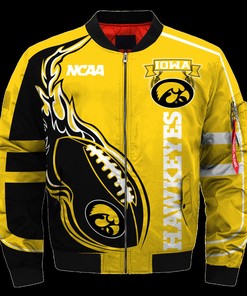 Iowa Hawkeyes Jacket 3D Printed Fire Ball