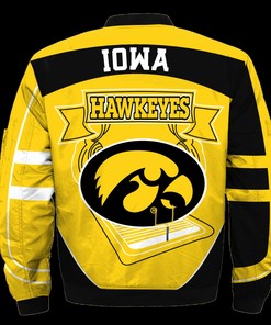 Iowa Hawkeyes Jacket 3D Printed Fire Ball