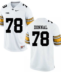 Iowa Hawkeyes White Andrew Donnal Player Football Jersey