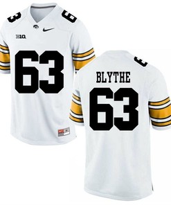 Iowa Hawkeyes White Austin Blythe Player Football Jersey
