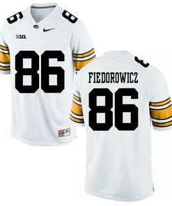 Iowa Hawkeyes White C.J. Fiedorowicz Player Football Jersey