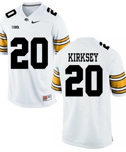 Iowa Hawkeyes White Christian Kirksey Player Football Jersey