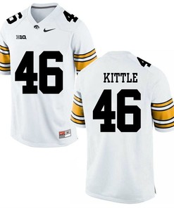 Iowa Hawkeyes White George Kittle Player Football Jersey