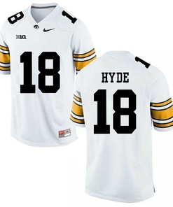Iowa Hawkeyes White Micah Hyde Player Football Jersey