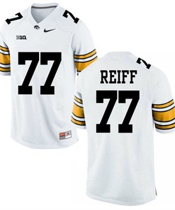 Iowa Hawkeyes White Riley Reiff Player Football Jersey