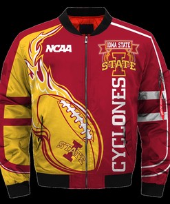 Iowa State Cyclones Jacket 3D Printed Fire Ball