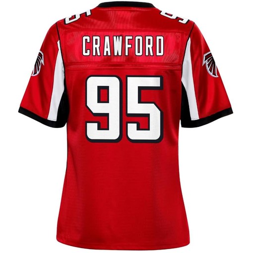 Jack Crawford Atlanta Falcons Nfl Pro Line Womens Team Color Player Jersey - Red