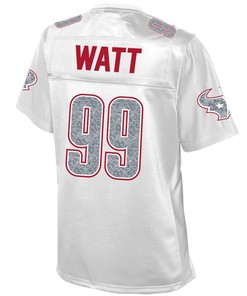 J.j. Watt Houston Texans Nfl Pro Line Womens White Out Fashion Jersey - White