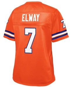 John Elway Denver Broncos Nfl Pro Line Womens Retired Player Jersey - Orange