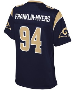 John Franklin-myers Los Angeles Rams Nfl Pro Line Womens Player Jersey - Navy