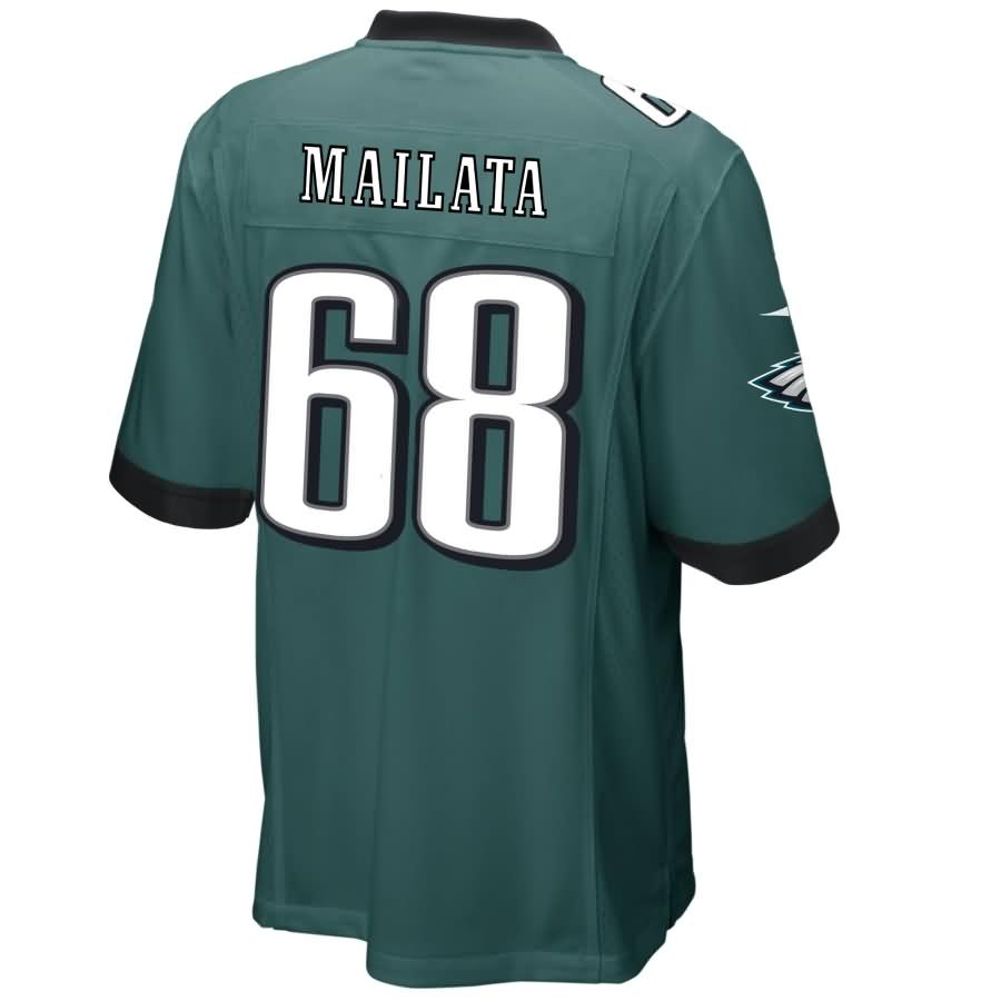 Jordan Mailata Philadelphia Eagles 2018 Nfl Draft Pick Game Jersey - Midnight Green