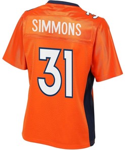 Justin Simmons Denver Broncos Nfl Pro Line Womens Player Jersey - Orange