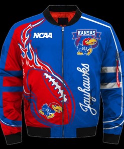 Kansas Jayhawks Jacket 3D Printed Fire Ball