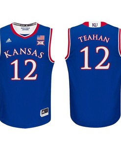 Kansas Jayhawks Royal Chris Teahan Basketball Jersey