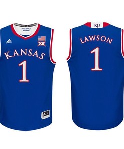 Kansas Jayhawks Royal Dedric Lawson Basketball Jersey