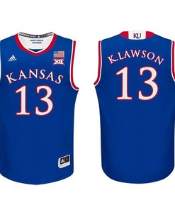Kansas Jayhawks Royal K.J. Lawson Basketball Jersey