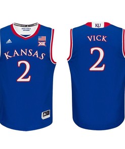Kansas Jayhawks Royal Lagerald Vick Basketball Jersey