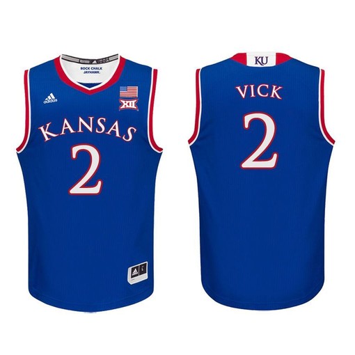 Kansas Jayhawks Royal Lagerald Vick Basketball Jersey