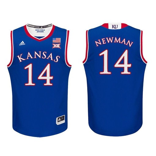 Kansas Jayhawks Royal Malik Newman Basketball Jersey