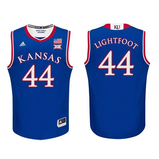Kansas Jayhawks Royal Mitch Lightfoot Basketball Jersey
