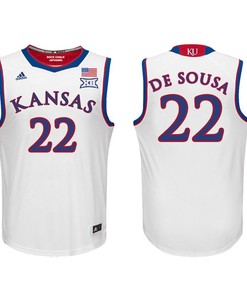 Kansas Jayhawks White Silvio De Sousa Basketball Jersey