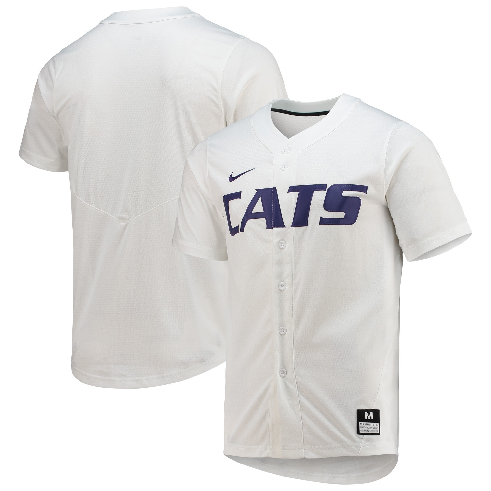Kansas State Wildcats Replica Baseball Jersey White Ncaa