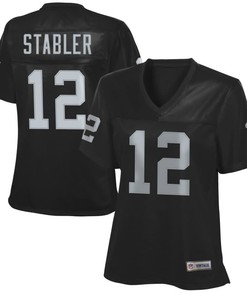 Ken Stabler Oakland Raiders Nfl Pro Line Womens 1988 Retired Player Jersey - Black