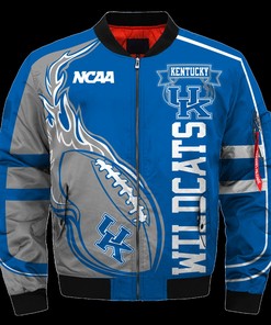 Kentucky Wildcats Jacket 3D Printed Fire Ball