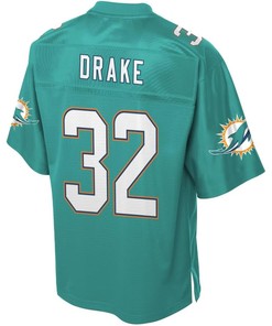 Kenyan Drake Miami Dolphins Nfl Pro Line Player Jersey - Aqua