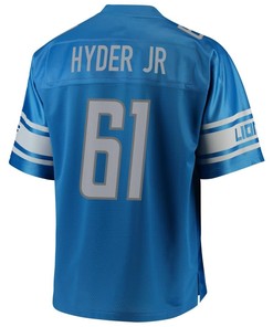 Kerry Hyder Jr. Detroit Lions Nfl Pro Line Team Color Player Jersey - Blue