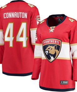 Kevin Connauton Florida Panthers Women's Home Breakaway Player Jersey - Red Jersey