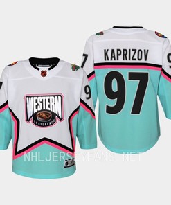 Kirill Kaprizov 97 Minnesota Wild 2023 All-Star Game Jersey White Equipment