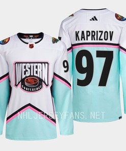 Kirill Kaprizov 97 Minnesota Wild 2023 All-Star Game Jersey White Equipment