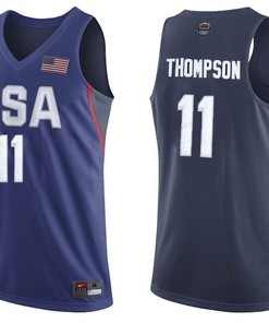 Klay Thompson #11 Royal USA Dream Team Basketball Jersey