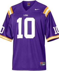 LSU Tigers #10 Joseph Addai Purple Football Jersey