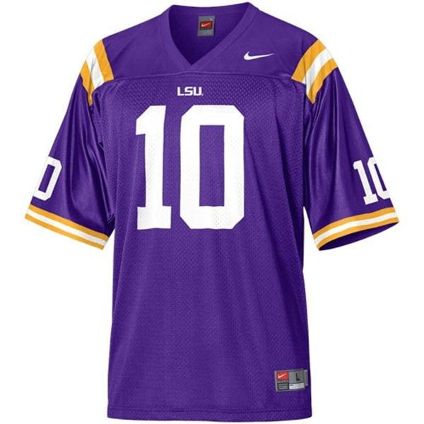 LSU Tigers #10 Joseph Addai Purple Football Jersey
